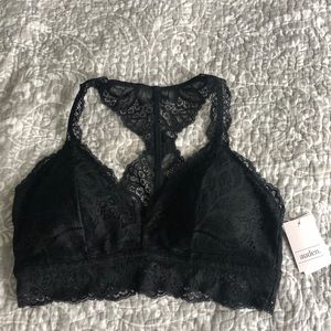 NWT Black Lace Bralette Size Medium
